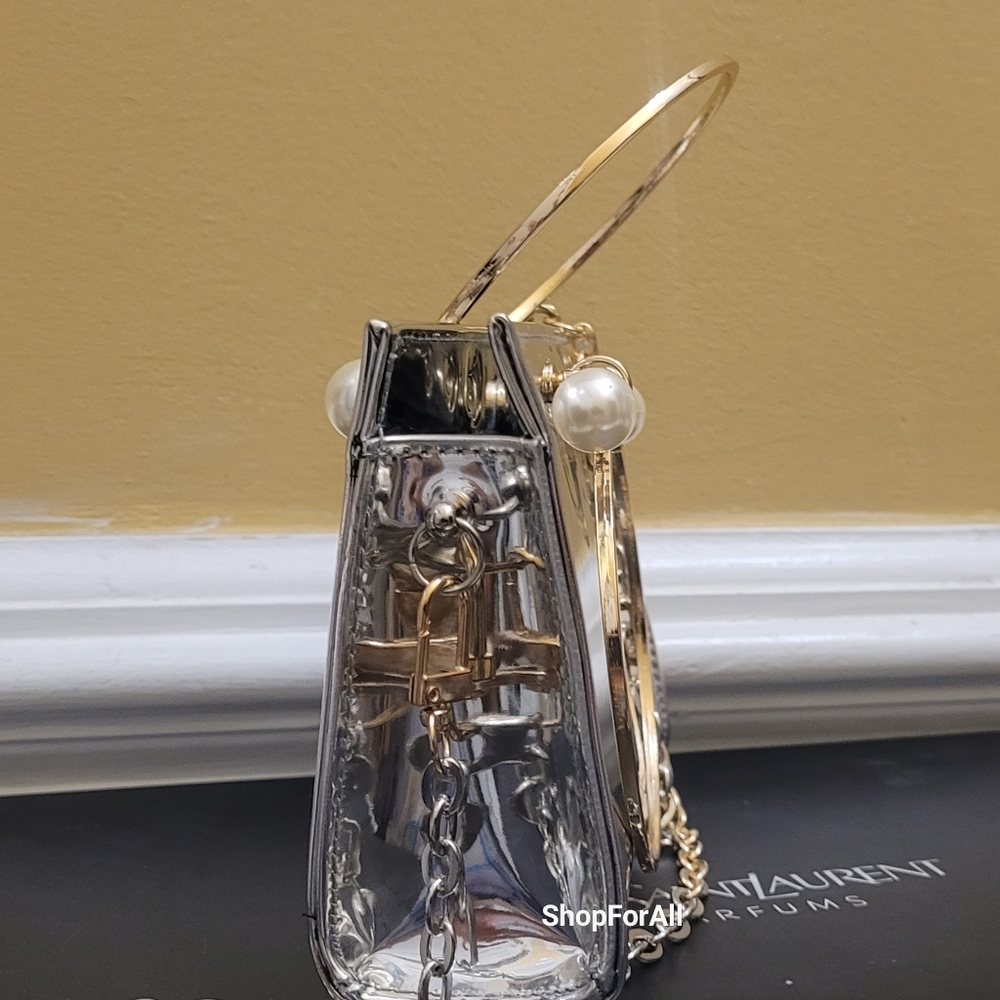 Yves Saint Laurent Gold and Silver Beauty Pouch - Picture 11 of 16